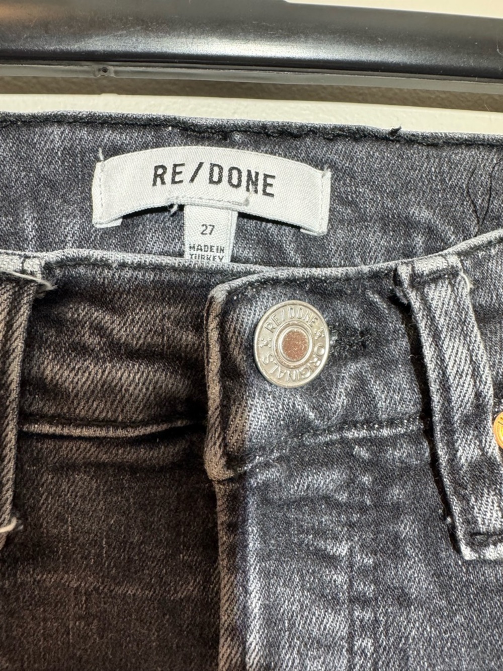 Re/Done Black Denim Women’s - Picture 3 of 8